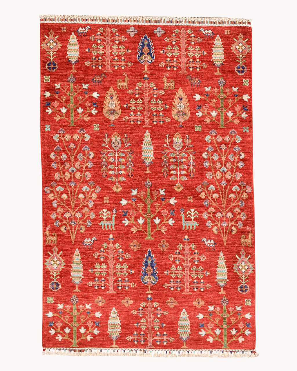 Sultani Hand-Knotted Wool Rug 4' x 6'