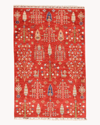 Sultani Hand-Knotted Wool Rug 4' x 6'