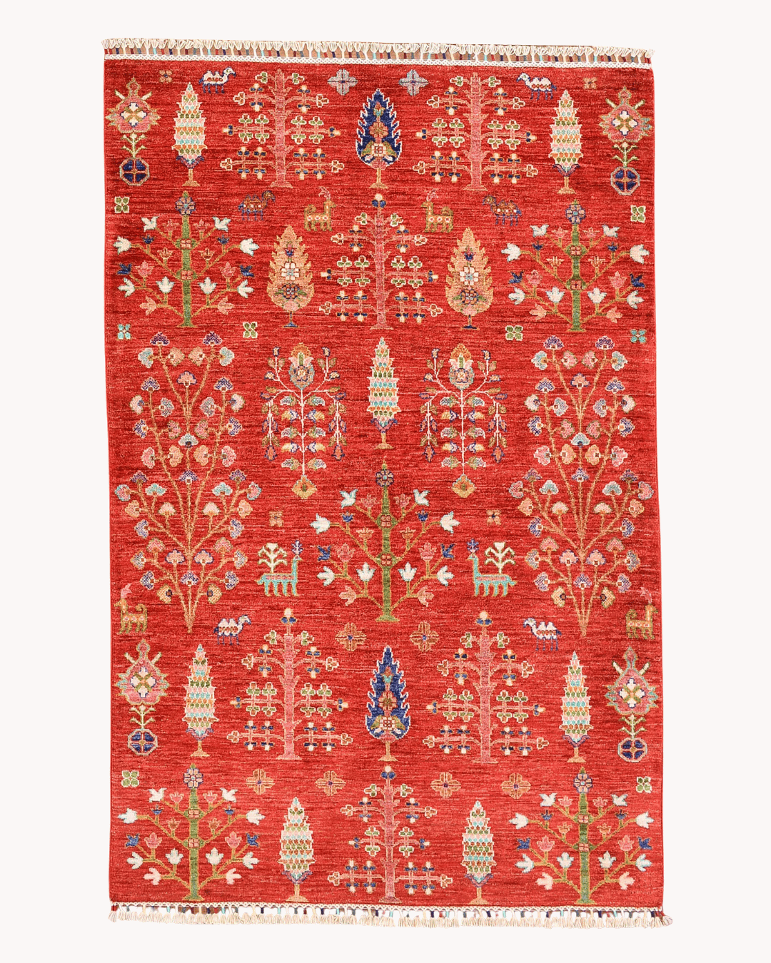 Sultani Hand-Knotted Wool Rug 4' x 6'