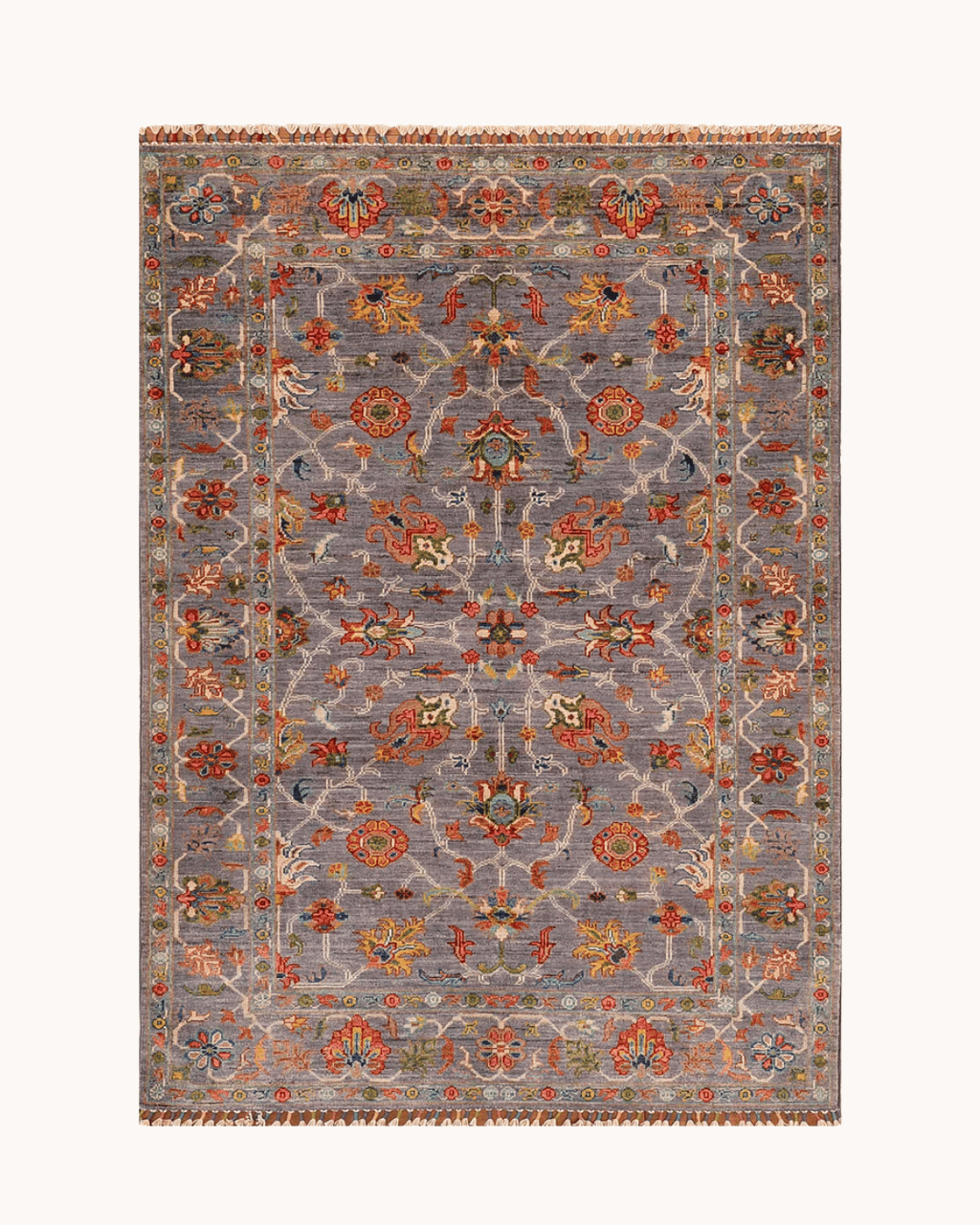 Sultani Hand-Knotted Wool Rug 4' x 6'