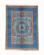 Mamluk Hand-Knotted Wool Rug 4' 3" x 5' 8"