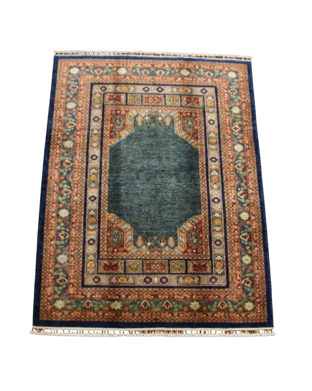 Sultani Hand-Knotted Wool Rug 5' x 6' 5"