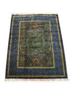 Mamluk Hand-Knotted Wool Rug 4' 4" x 5' 7"