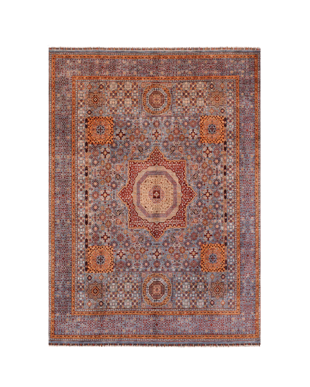Mamluk Hand-Knotted Wool Rug 8' 2" x 10'