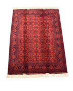 Afghan Bilcik Style Hand-Knotted Wool Rug 4' 9" x 6' 5"