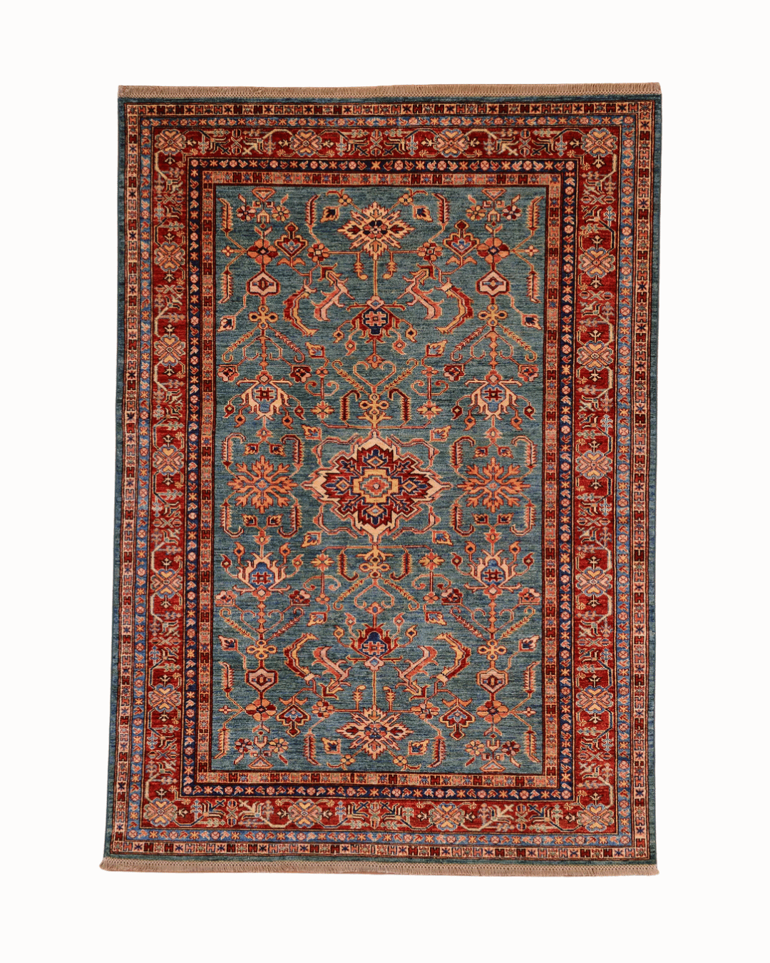 Shirvan Hand-Knotted Wool Rug 6' x 8'