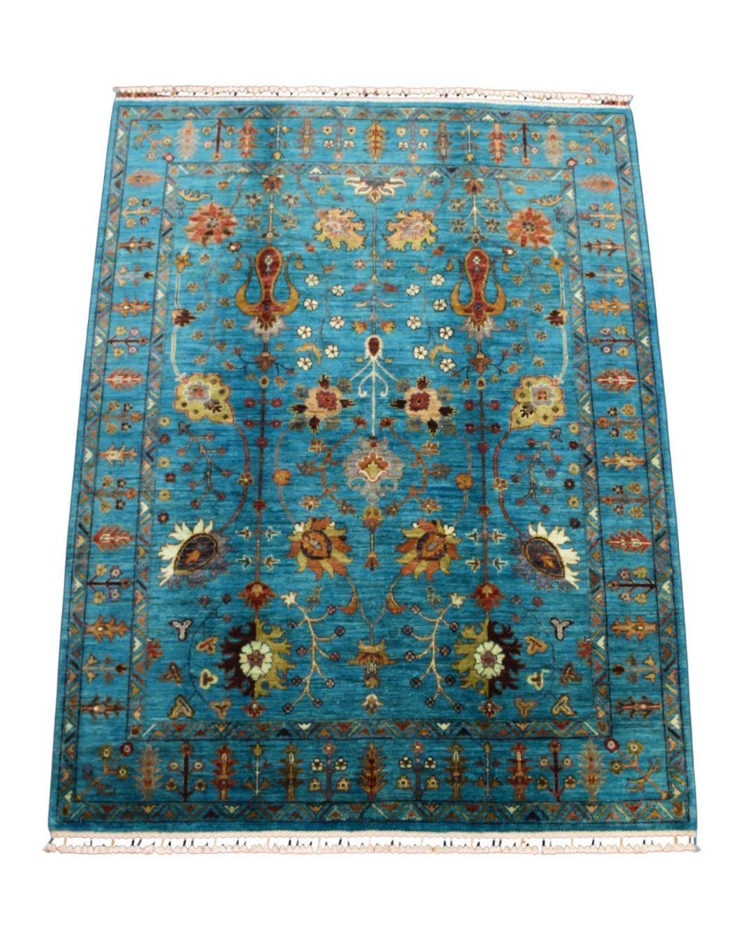 Sultani Hand-Knotted Wool Rug 156x204 cm 3.18 m² | 5x7 ft