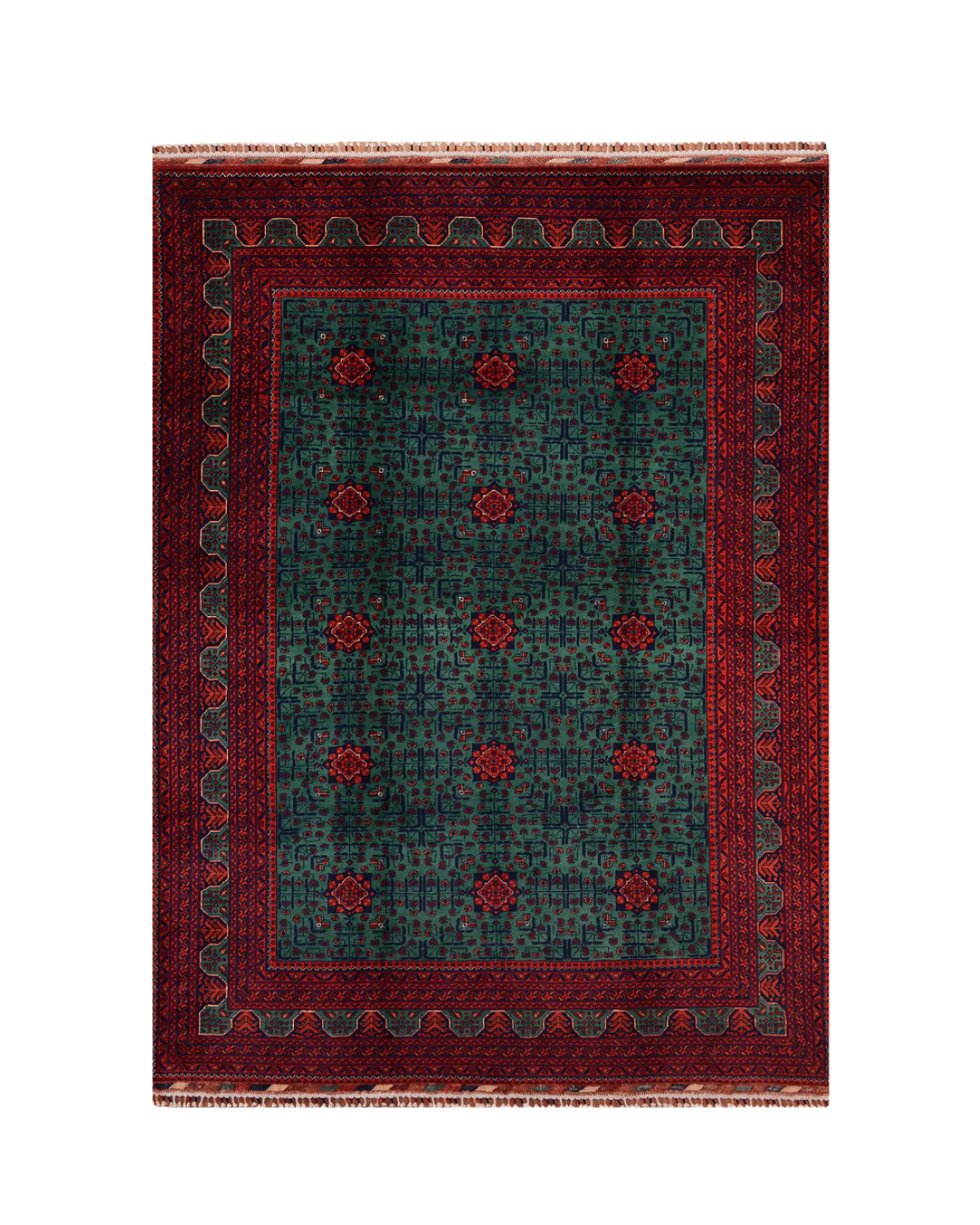 Wolle im afghanischen Stil 1,8x4,8ft – 55x146cm