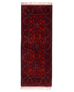 Tapis en laine style afghan 55 x 146 cm