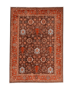 Ushak Hand-Knotted Wool Rug 6' x 8'