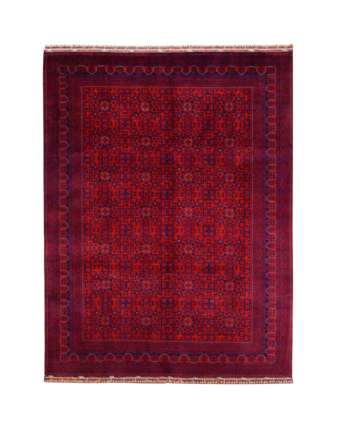 Handwoven Afghan Style Wool Rug 8' x 11' 5