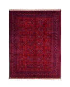 Handwoven Afghan Style Wool Rug 8' x 11' 5"