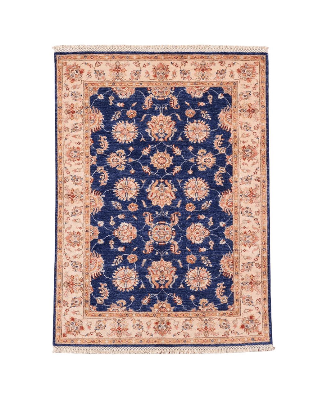 Ushak Hand-Knotted Wool Rug 4' x 6'