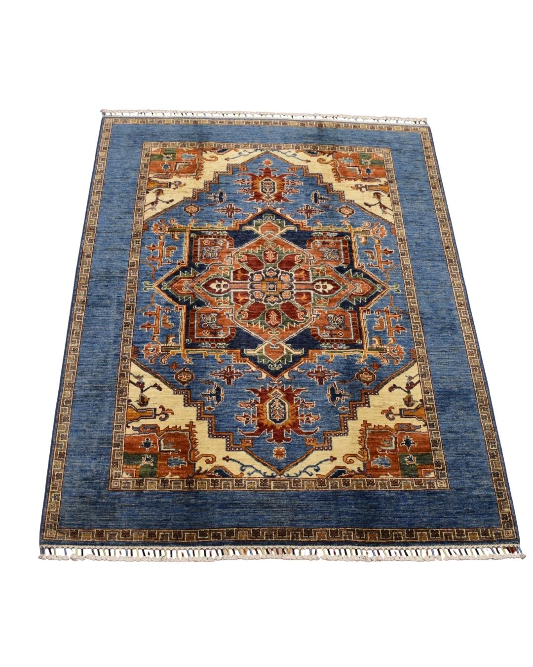 Sultani Hand-Knotted Wool Rug 5' 1" x 6' 3"