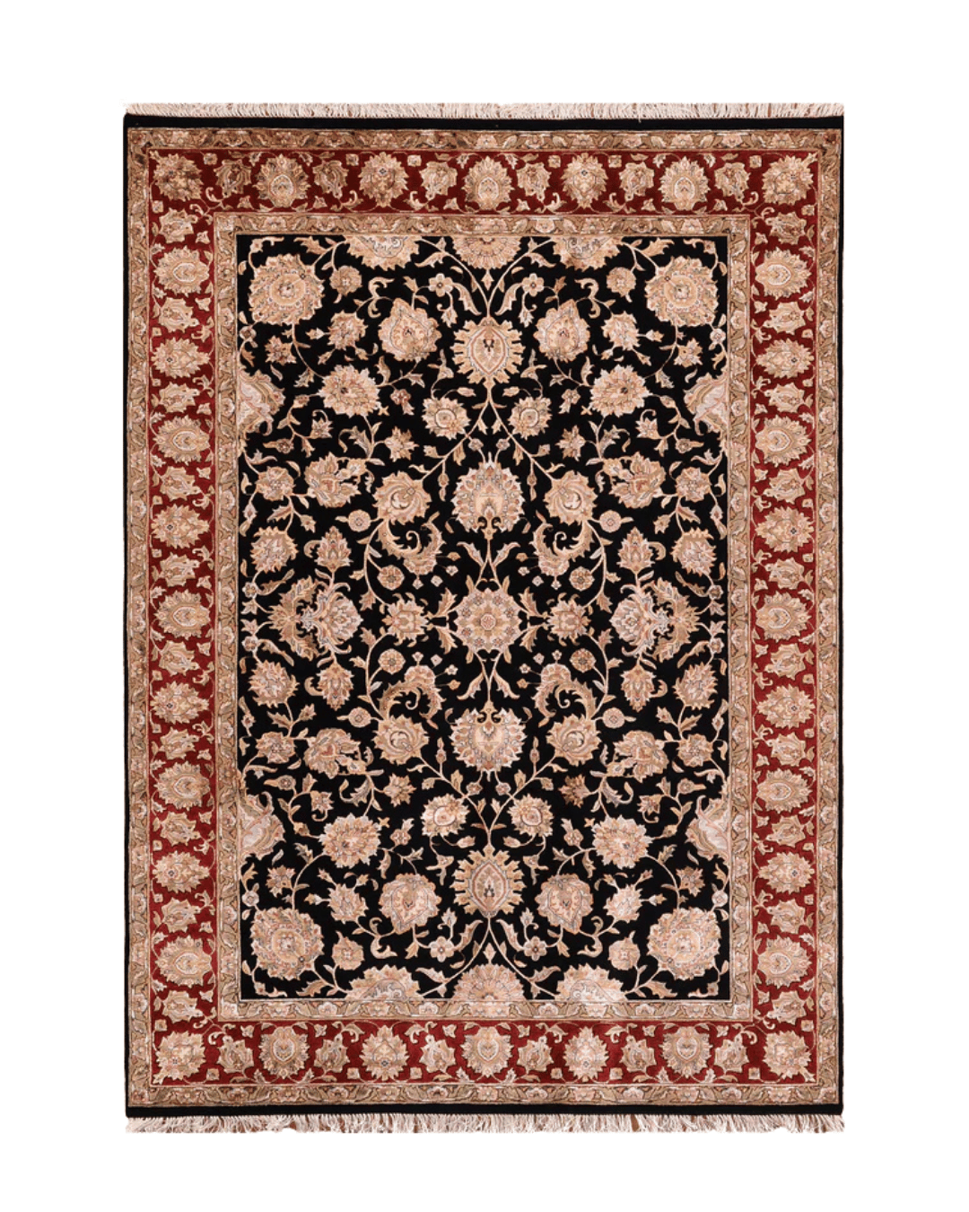 Tapis en laine style afghan 55 x 146 cm