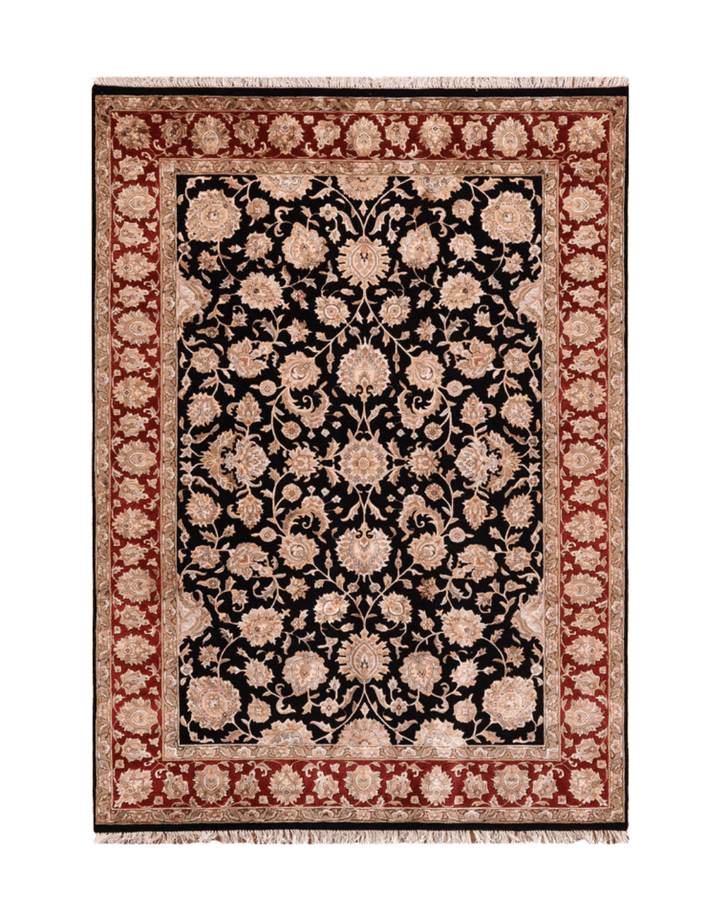 Tapis en laine style afghan 55 x 146 cm