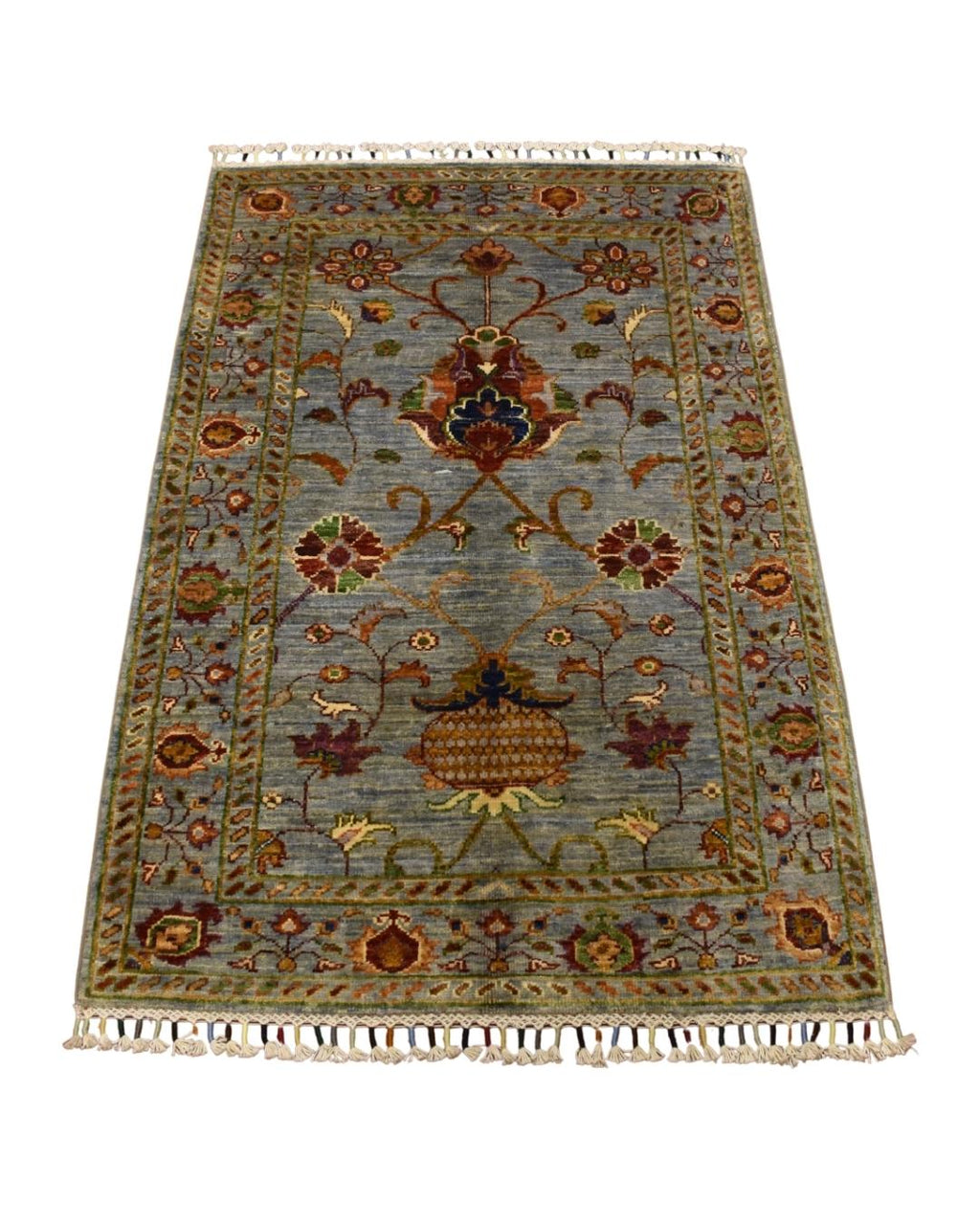 Sultani Hand-Knotted Wool Rug 2' x 4'