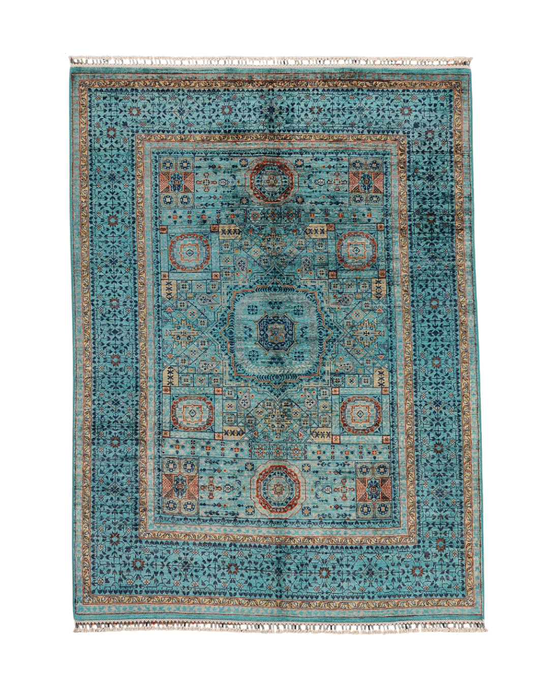 Mamluk Hand-Knotted Wool Rug 4' 9