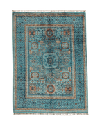 Mamluk Hand-Knotted Wool Rug 4' 9" x 6' 8"