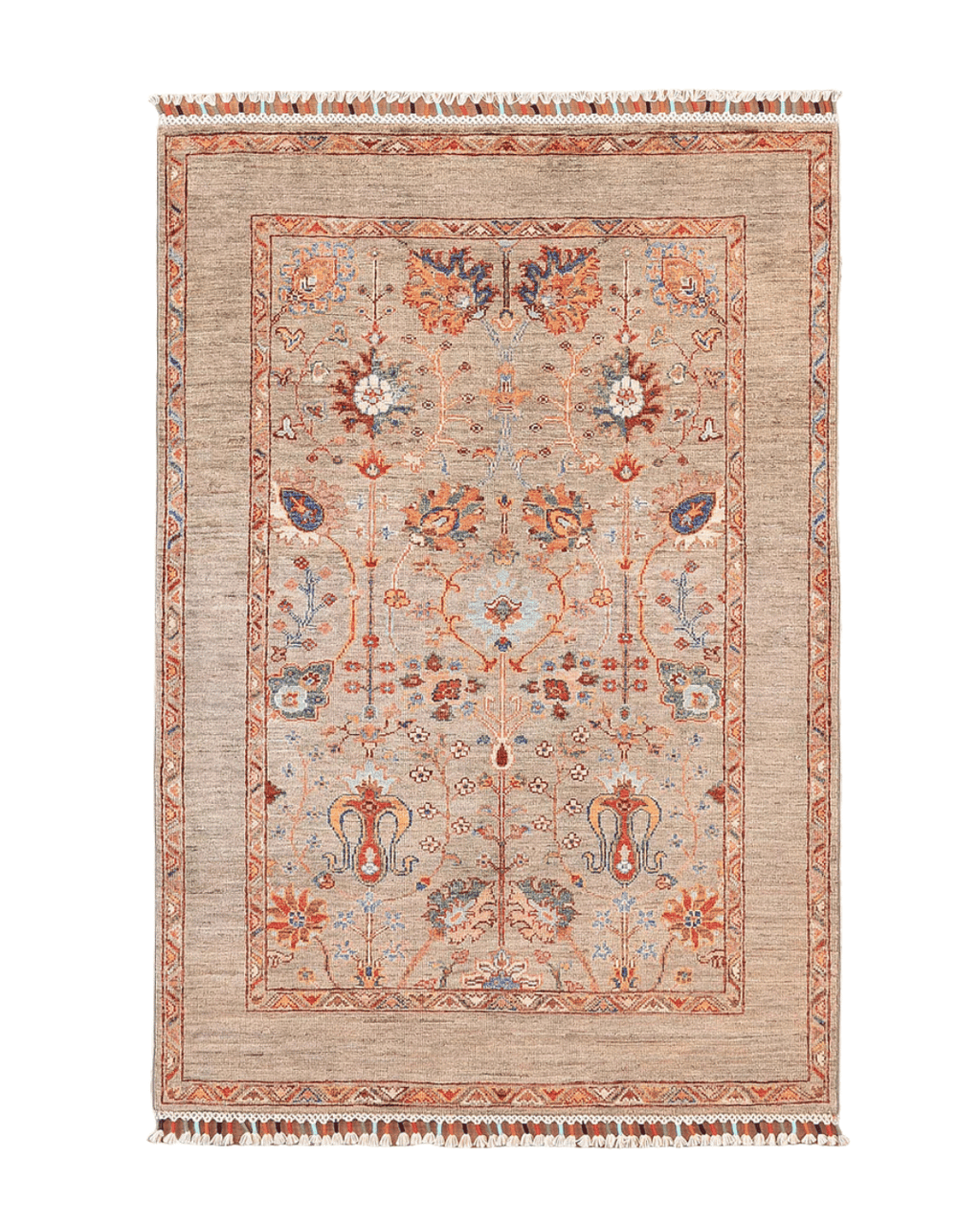 Sultani Hand-Knotted Wool Rug 3' 4" x 5' 2"