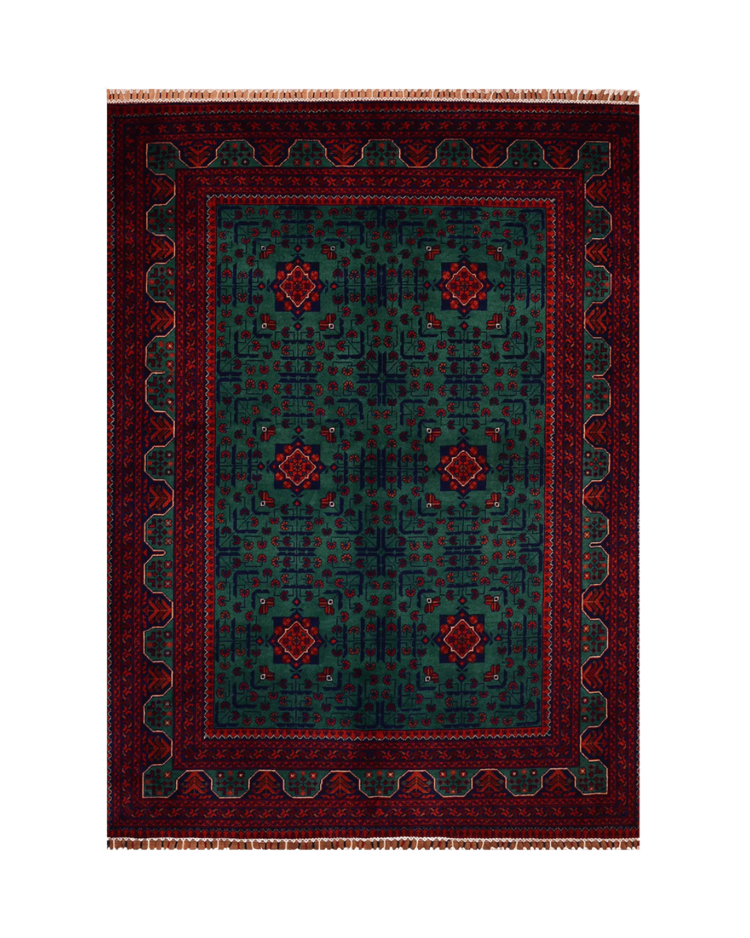 Wolle im afghanischen Stil 1,8x4,8ft – 55x146cm
