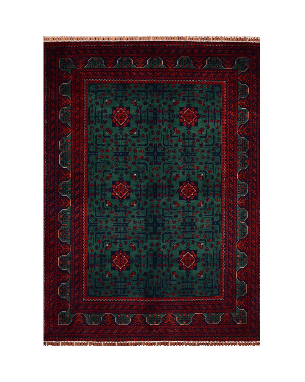 Wolle im afghanischen Stil 1,8x4,8ft – 55x146cm