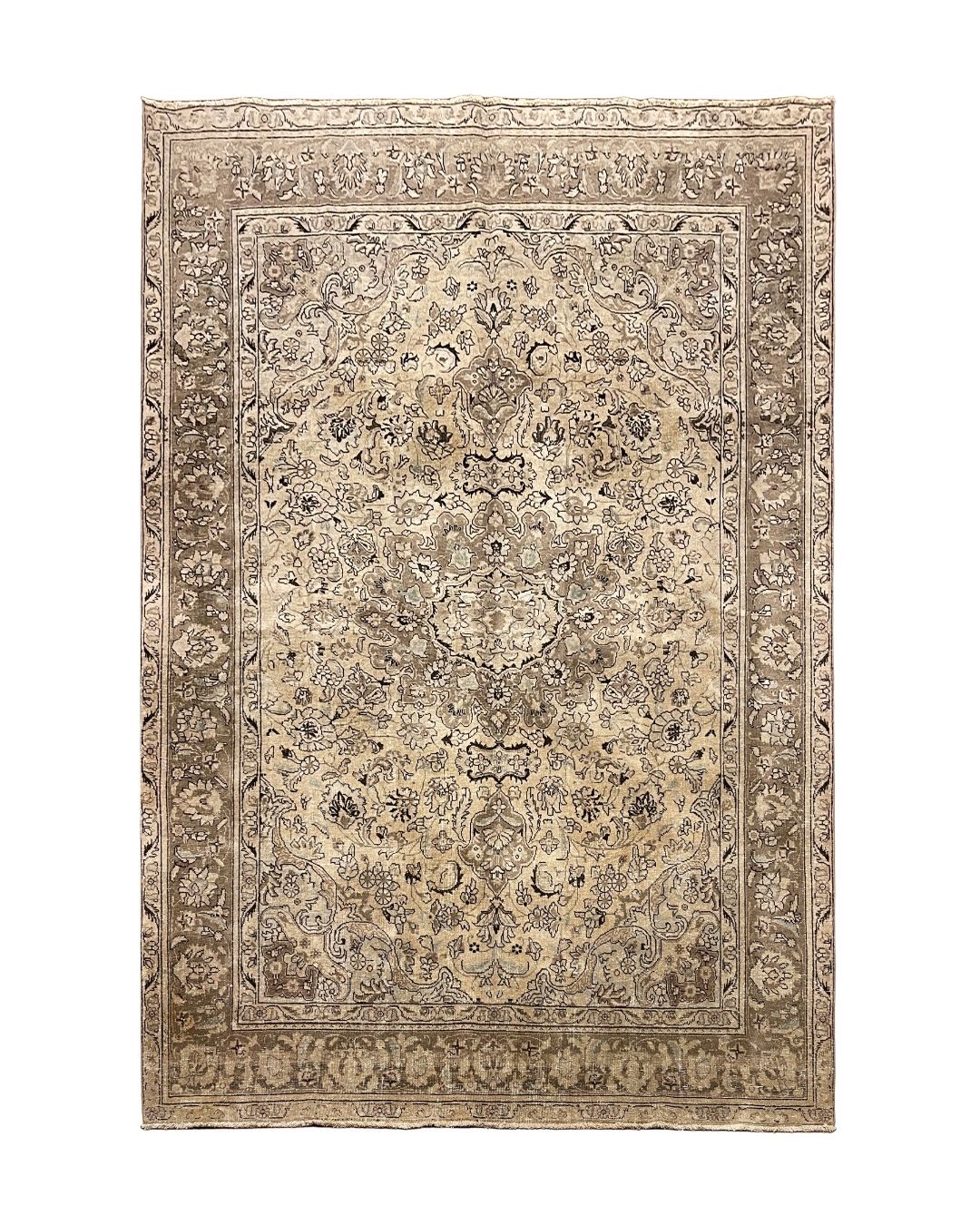 Tapis en laine style afghan 55 x 146 cm