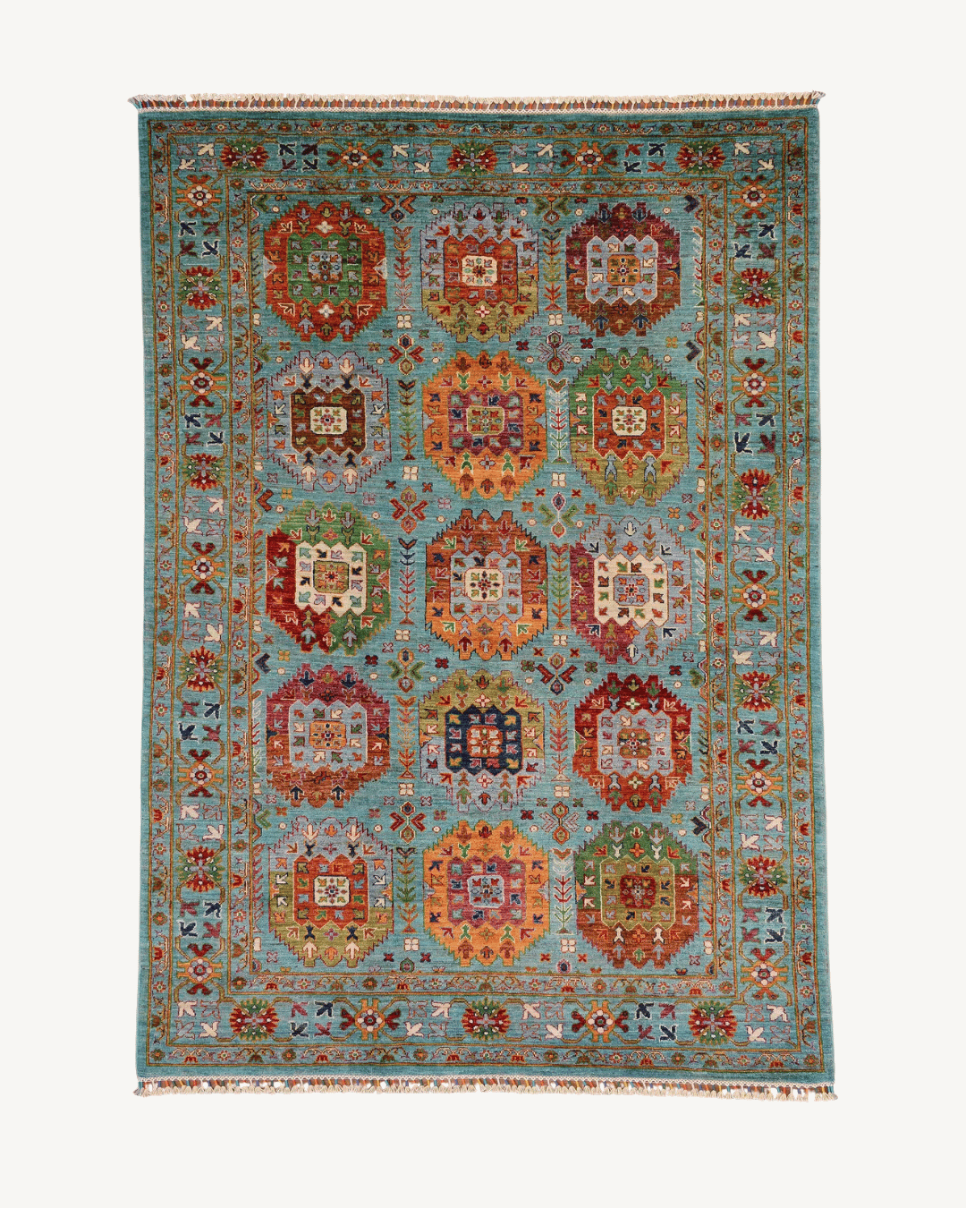 Veziri Hand-Knotted Wool Rug 5' 6