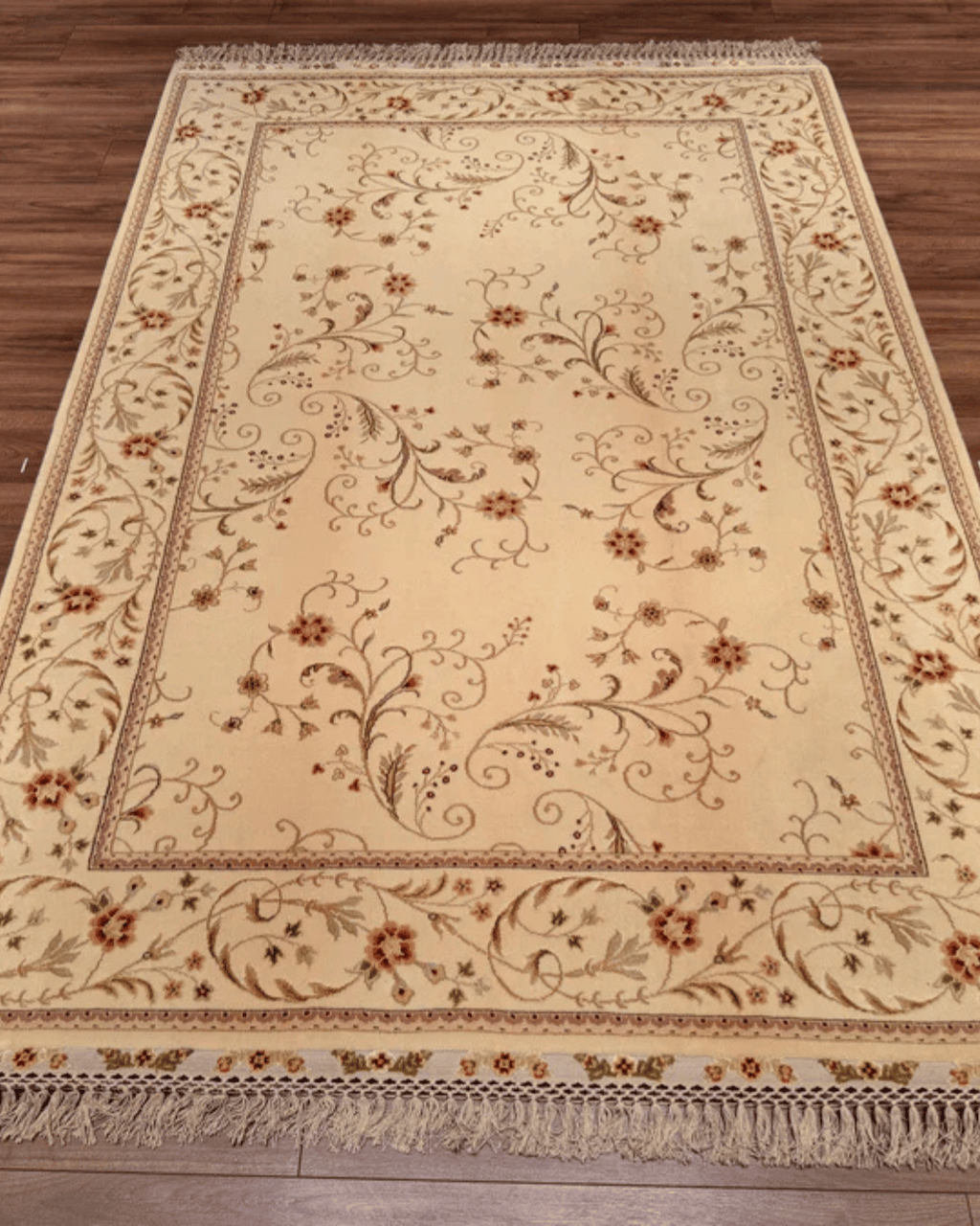 Ottoman Elegance Hand-Knotted Wool Rug 5' 6" x 8' 1"