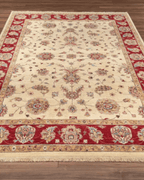 Ushak Hand-Knotted Wool Rug 7' x 10'