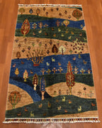 Sultani Hand-Knotted Wool Rug 2' 75" x 4'