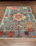 Mamluk Hand-Knotted Wool Rug 5' 7" x 7' 7"