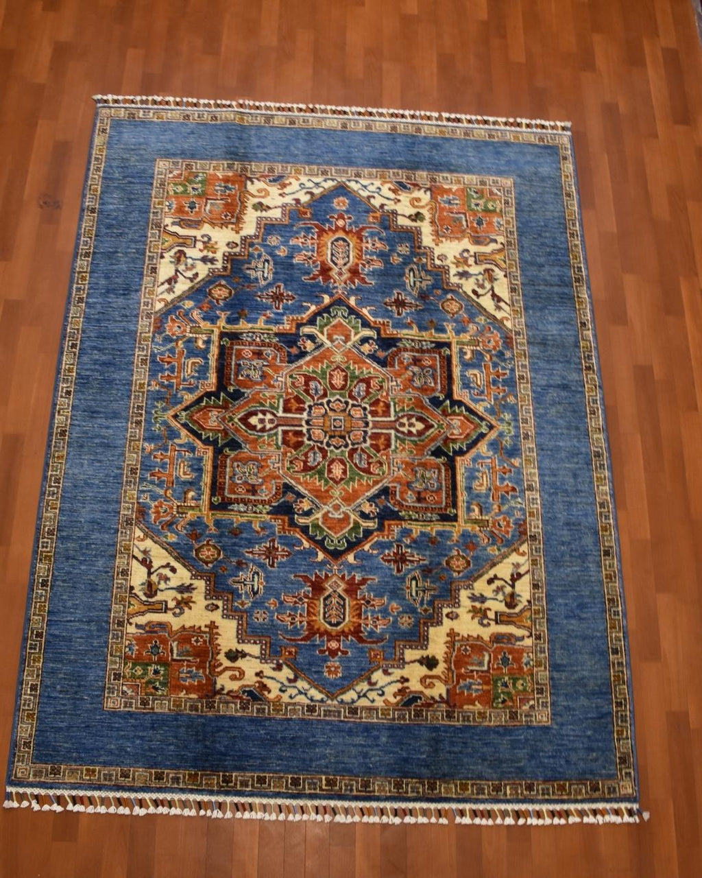 Sultani Hand-Knotted Wool Rug 5' x 6' 95"