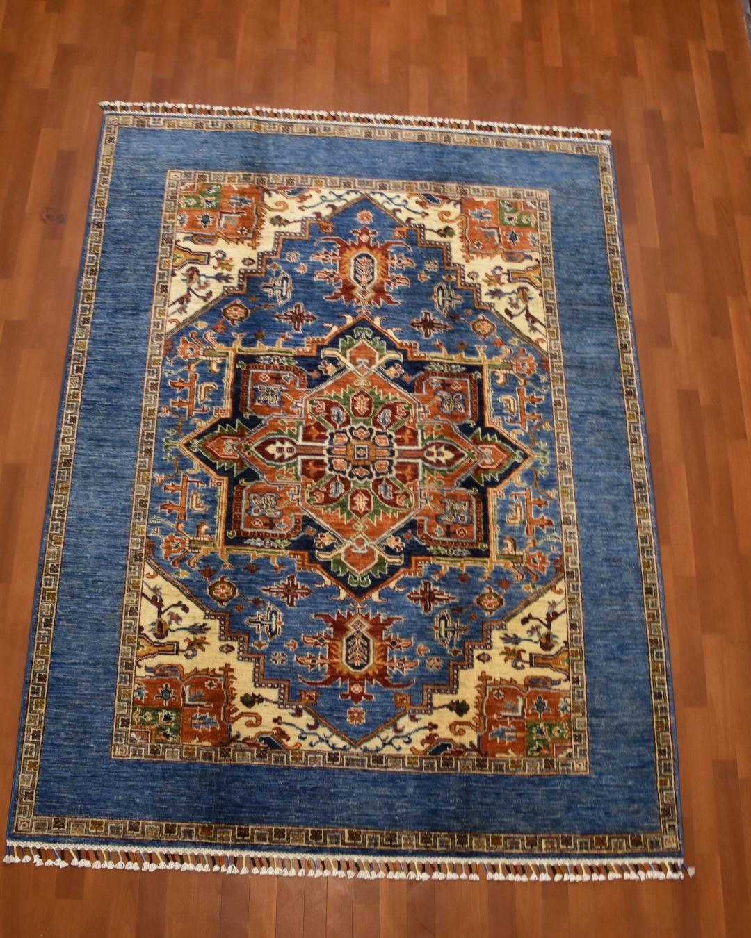 Sultani Hand-Knotted Wool Rug 5' x 6' 95"