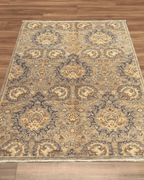 Ushak Hand-Knotted Wool Rug 4' x 6'