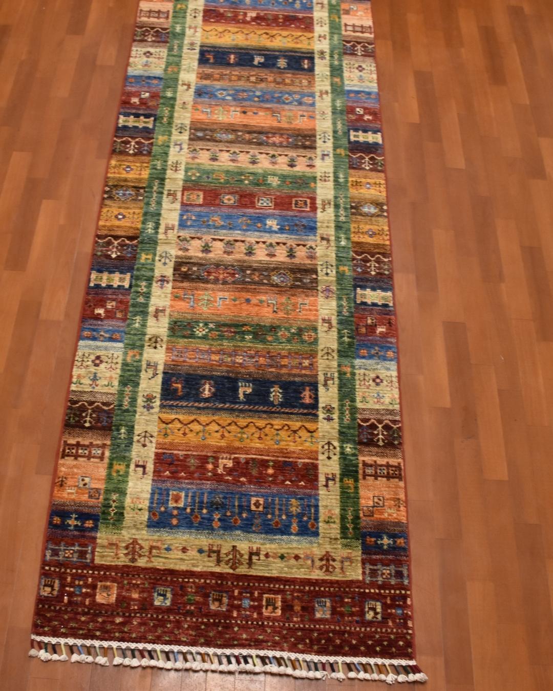 Sultani Hand-Knotted Wool Runner 2' 6" x 8' 4"