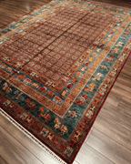 Pazyrk Hand-Knotted Wool Rug 9' 1" x 12' 5"