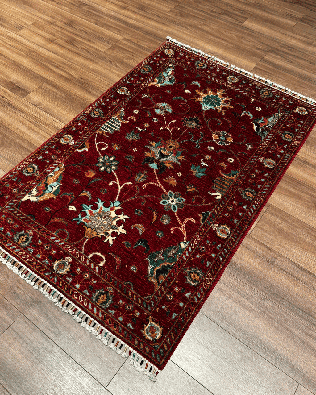 Sultani Hand-Knotted Wool Rug 3' 4" x 5'
