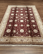 Ottoman Elegance Hand-Knotted Wool Rug 6' 6" x 10' 1"