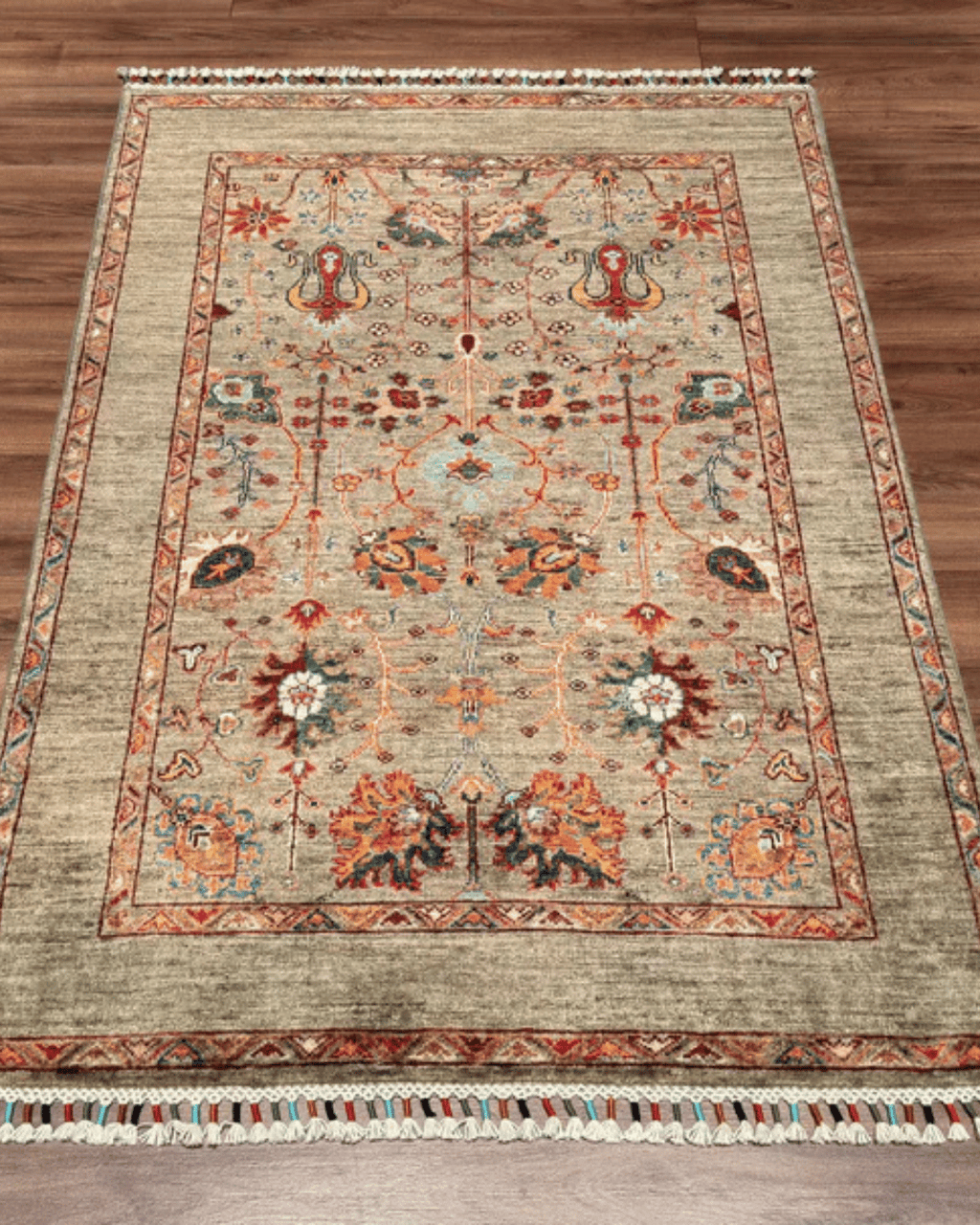Sultani Hand-Knotted Wool Rug 3' 4" x 5' 2"