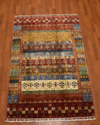 Sultani Hand-Knotted Wool Rug 4' x 6'