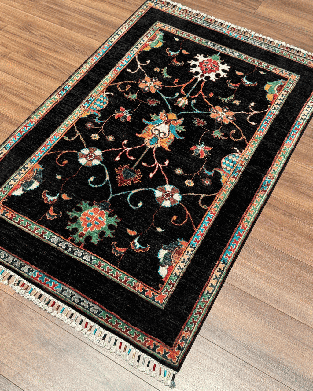 Sultani Hand-Knotted Wool Rug 3' 2" x 4' 8"
