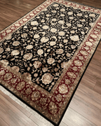 Ottoman Elegance Hand-Knotted Wool Rug 6' 6" x 10'