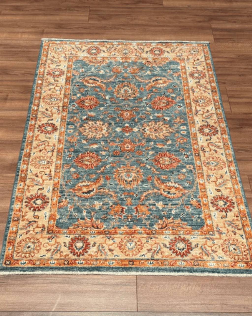 Ushak Hand-Knotted Wool Rug 3' x 5'