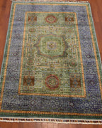 Mamluk Hand-Knotted Wool Rug 4' 2" x 6' 1"