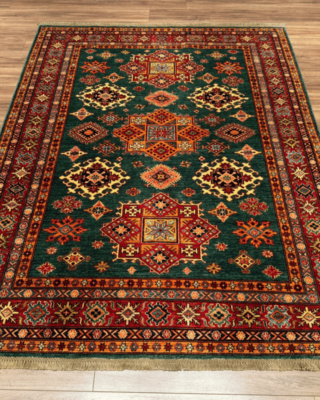 Shirvan Hand-Knotted Wool Rug 6' x 8'