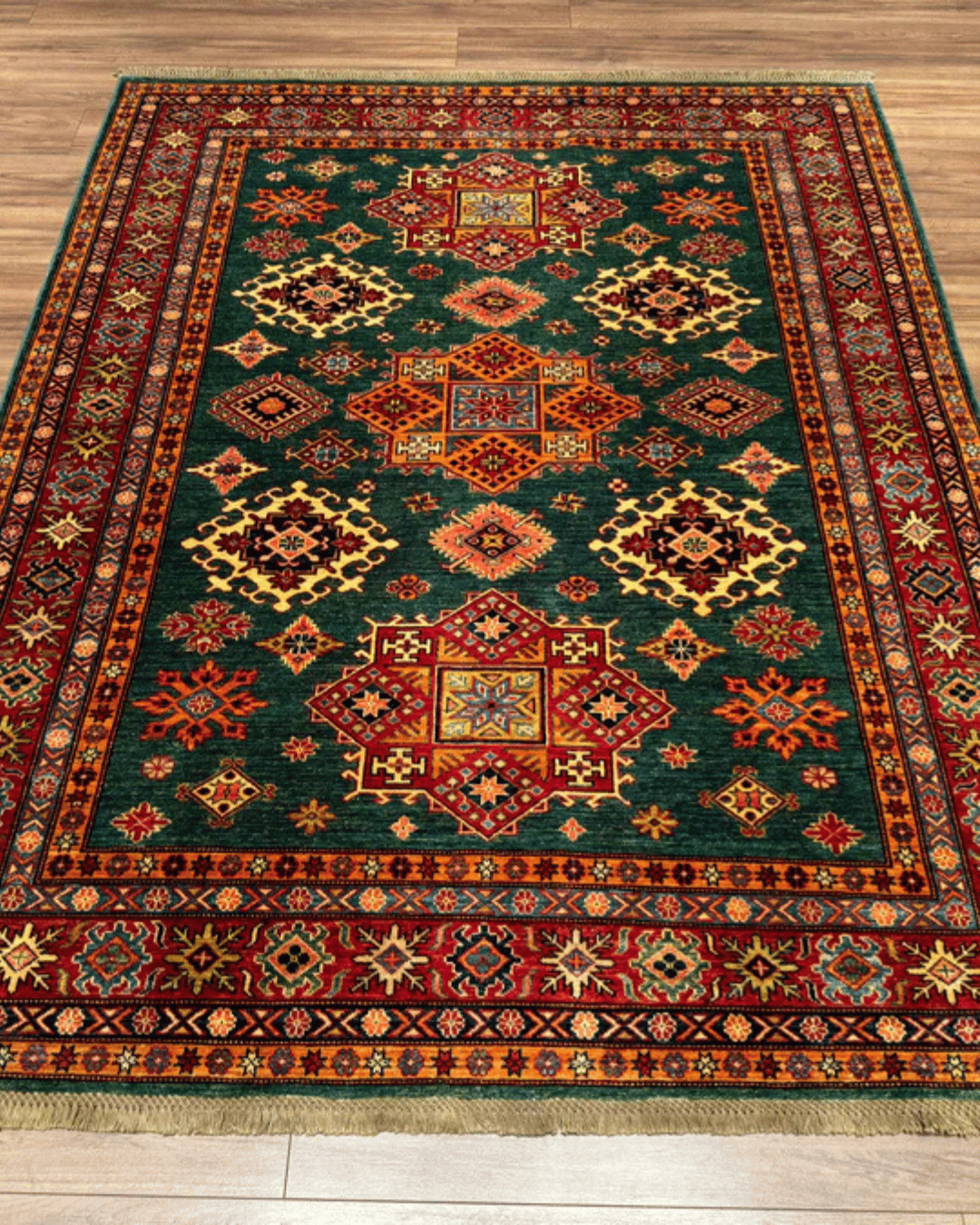 Shirvan Hand-Knotted Wool Rug 6' x 8'