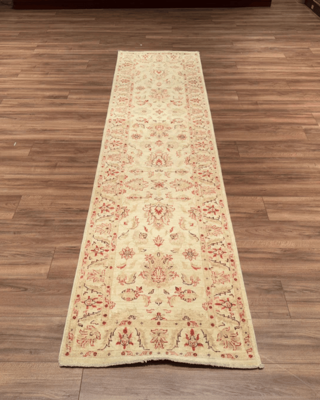 Ushak Hand-Knotted Wool Runner 2' x 10'