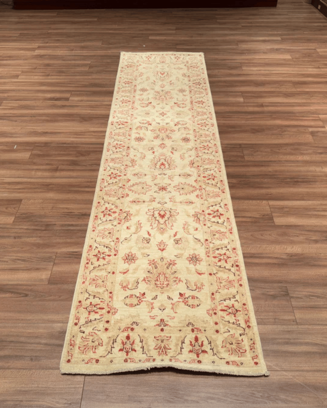 Ushak Hand-Knotted Wool Runner 2' x 10'