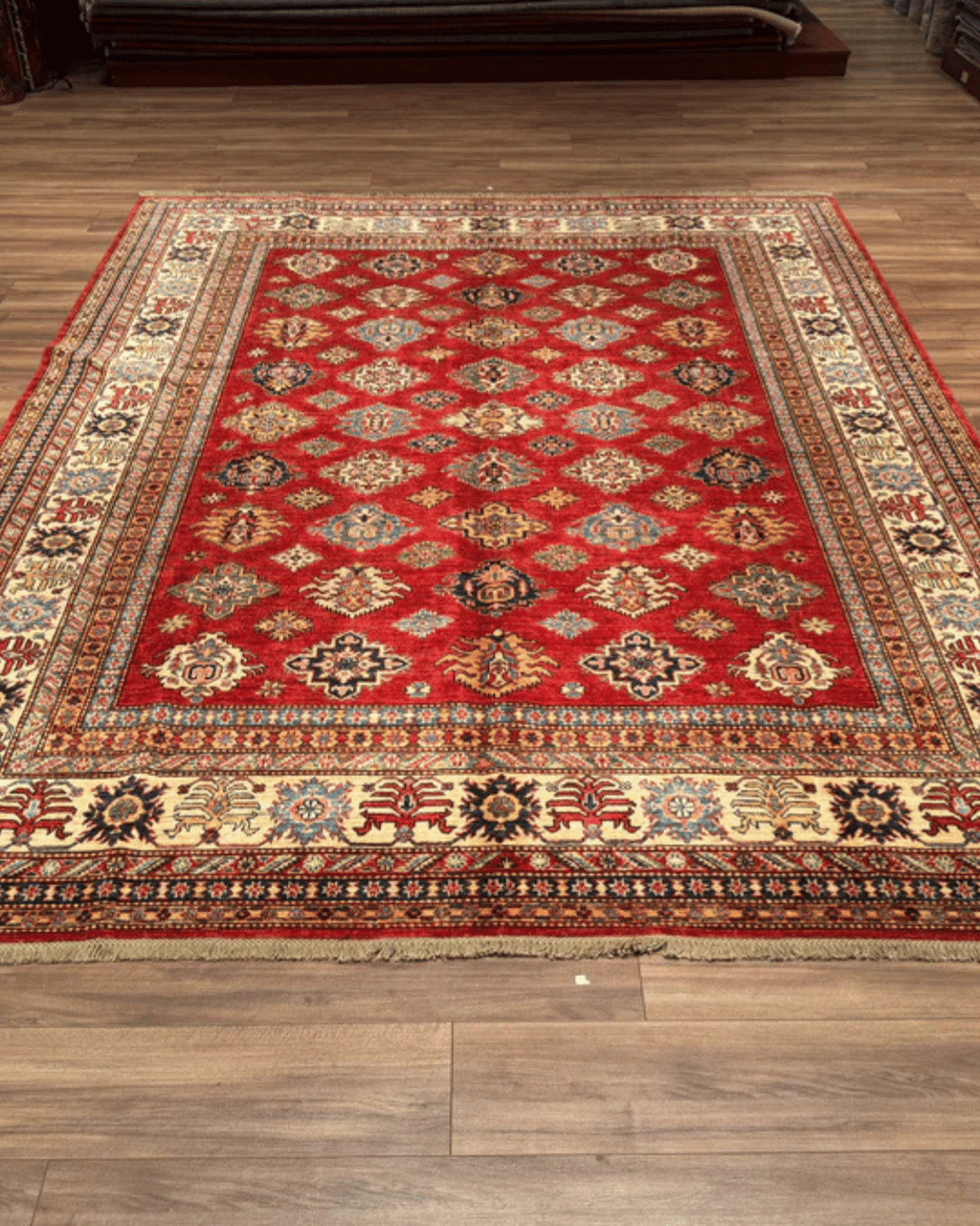 Shirvan Hand-Knotted Wool Rug 8' x 10'